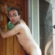 Witnesses say they were profoundly moved by the words of the nude man locked out of his house.
